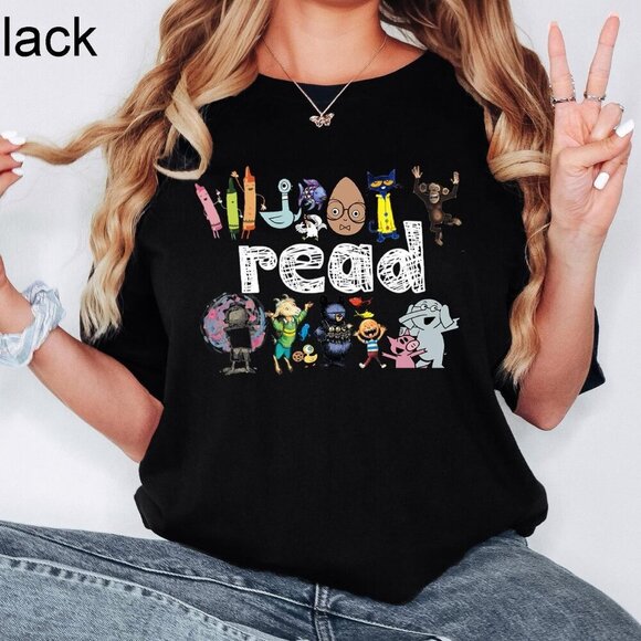 Olin D Tops - Read Children Books Shirt,Teacher Read Shirt,Kindergarten Gift Shirt,Read Childr